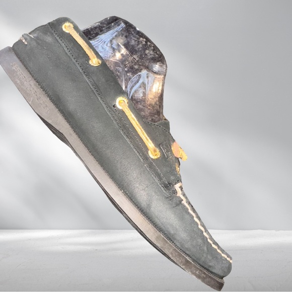 Women’s Dark Navy and Gold Sperry Topsiders 9 - Picture 4 of 7